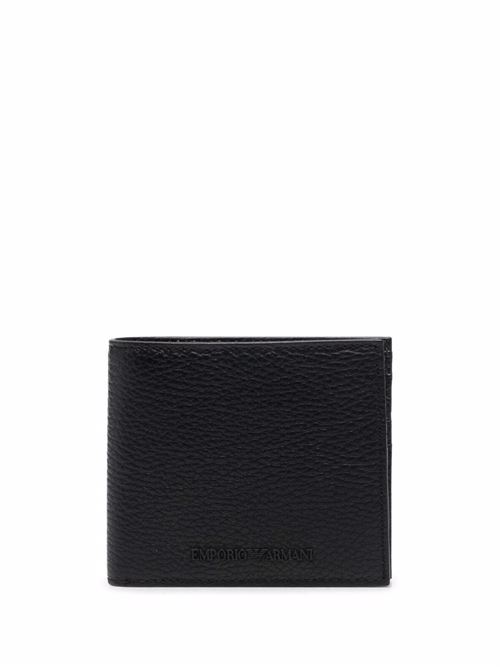 Portafoglio uomo in pelle nero EMPORIO ARMANI | Y4R168Y068E80001